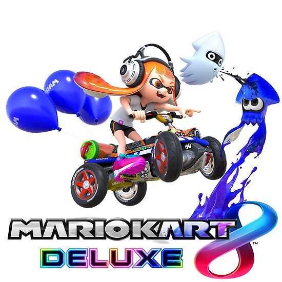 Mario Kart 8 Deluxe Splatoon Edition Design 1 Posters By