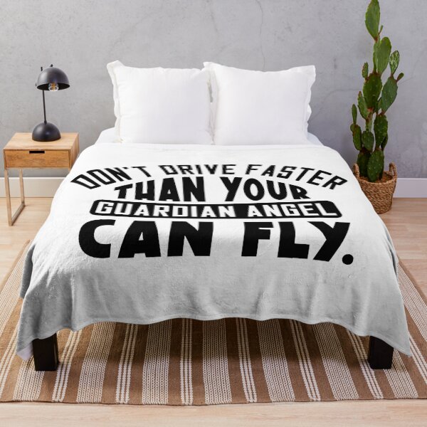 Item preview, Don't drive faster than your guardian angel can fly designed and sold by Zexten.