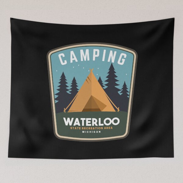 Item preview, Waterloo State Recreation Area Camping Michigan Campsite designed and sold by Friday NightCo.