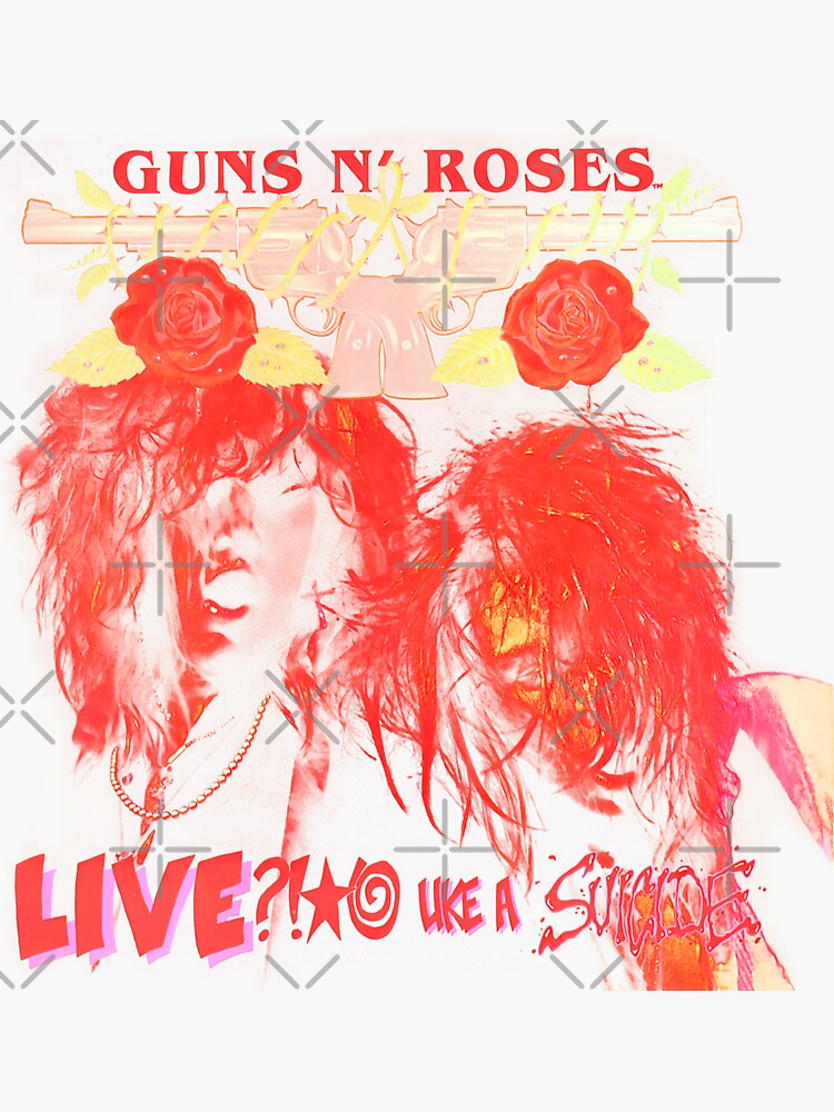 Gúns N Rósés Live Like A Suicide Album Cover