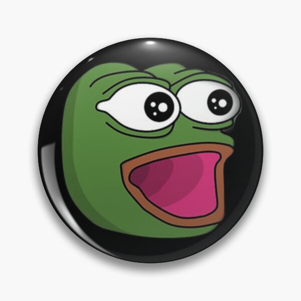 Item preview, Poggers emote - peepo pepega twitch discord frog designed and sold by rmpk101.