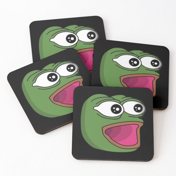 Item preview, Poggers emote - peepo pepega twitch discord frog designed and sold by rmpk101.
