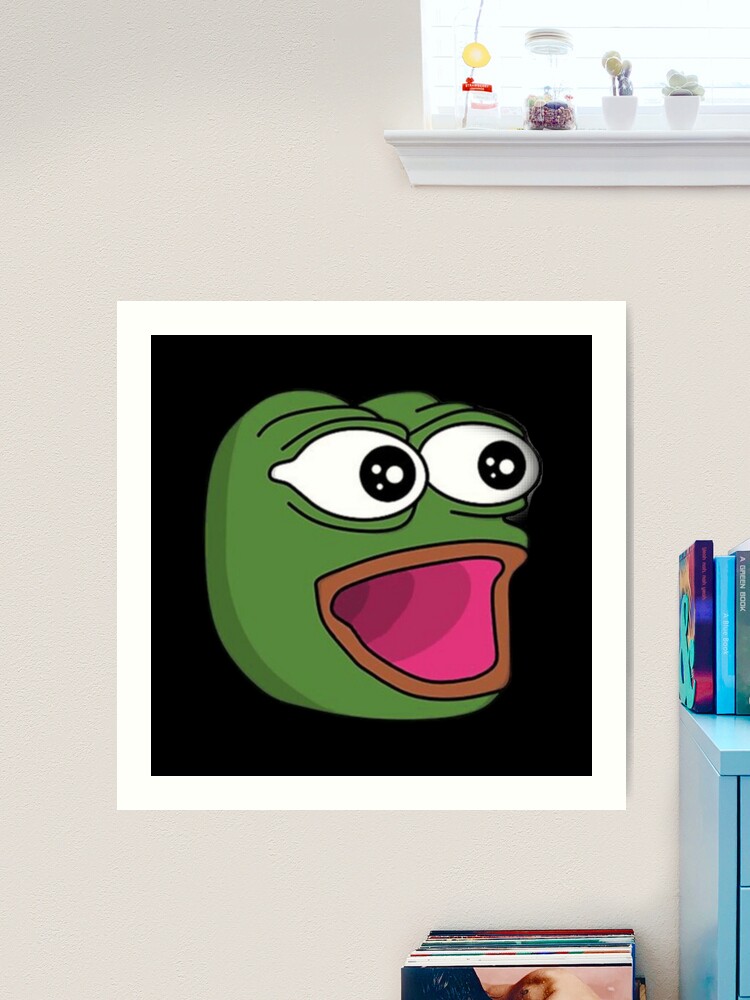 nervous poggers emote - peepo pepega twitch discord frog Art