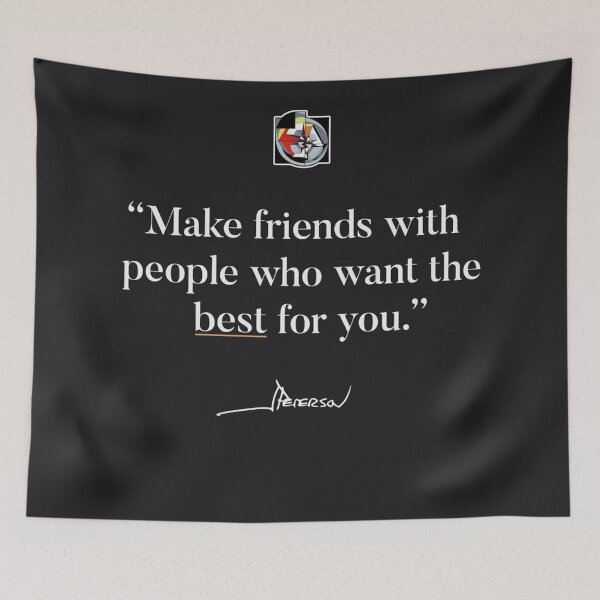 Item preview, Make friends with people - Quotes - Jordan Peterson designed and sold by ChaosAndOrder.