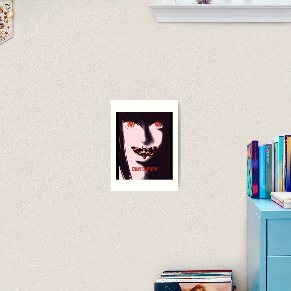 "Makima Chainsaw Man Silence of the Lambs Style" Art Print for Sale by