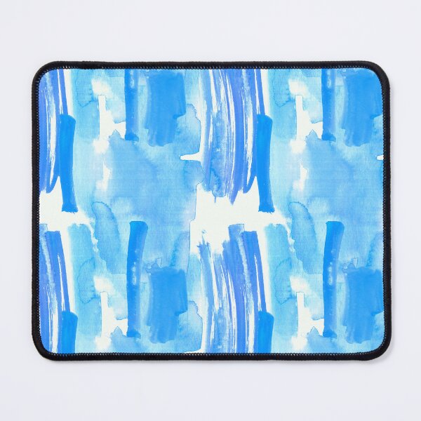 Item preview, Blue And Aqua Broad Brush Strokes Abstract Art designed and sold by DEC02.