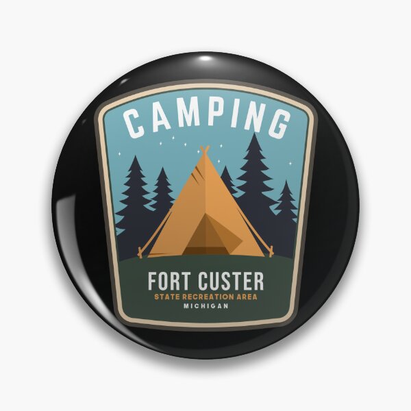 Artikelvorschau, Fort Custer State Recreation Area Camping Michigan Campsite entworfen und verkauft von Friday NightCo.