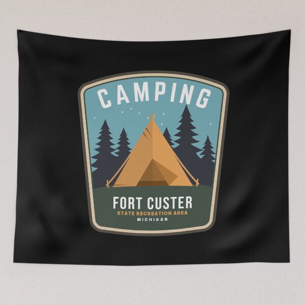 Item preview, Fort Custer State Recreation Area Camping Michigan Campsite designed and sold by Friday NightCo.