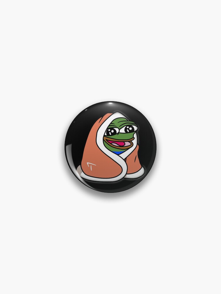 Grinning Poggers emote - peepo pepega twitch discord frog | Art Board Print