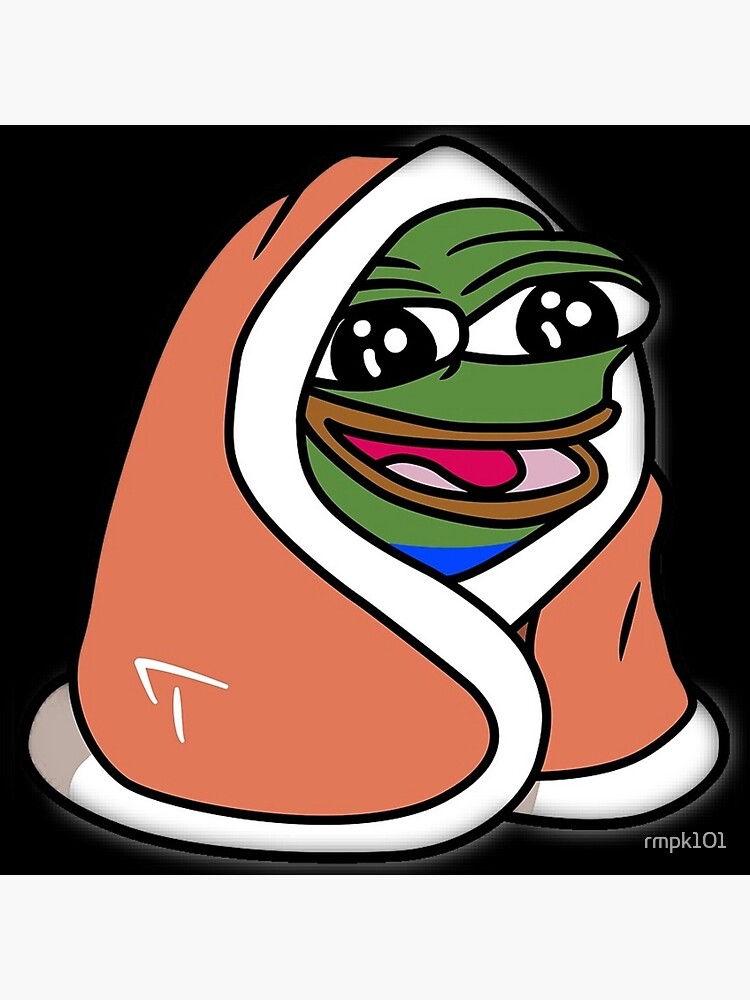 Peepo Blanket - pepeblanket pepega twitch discord frog Art Board