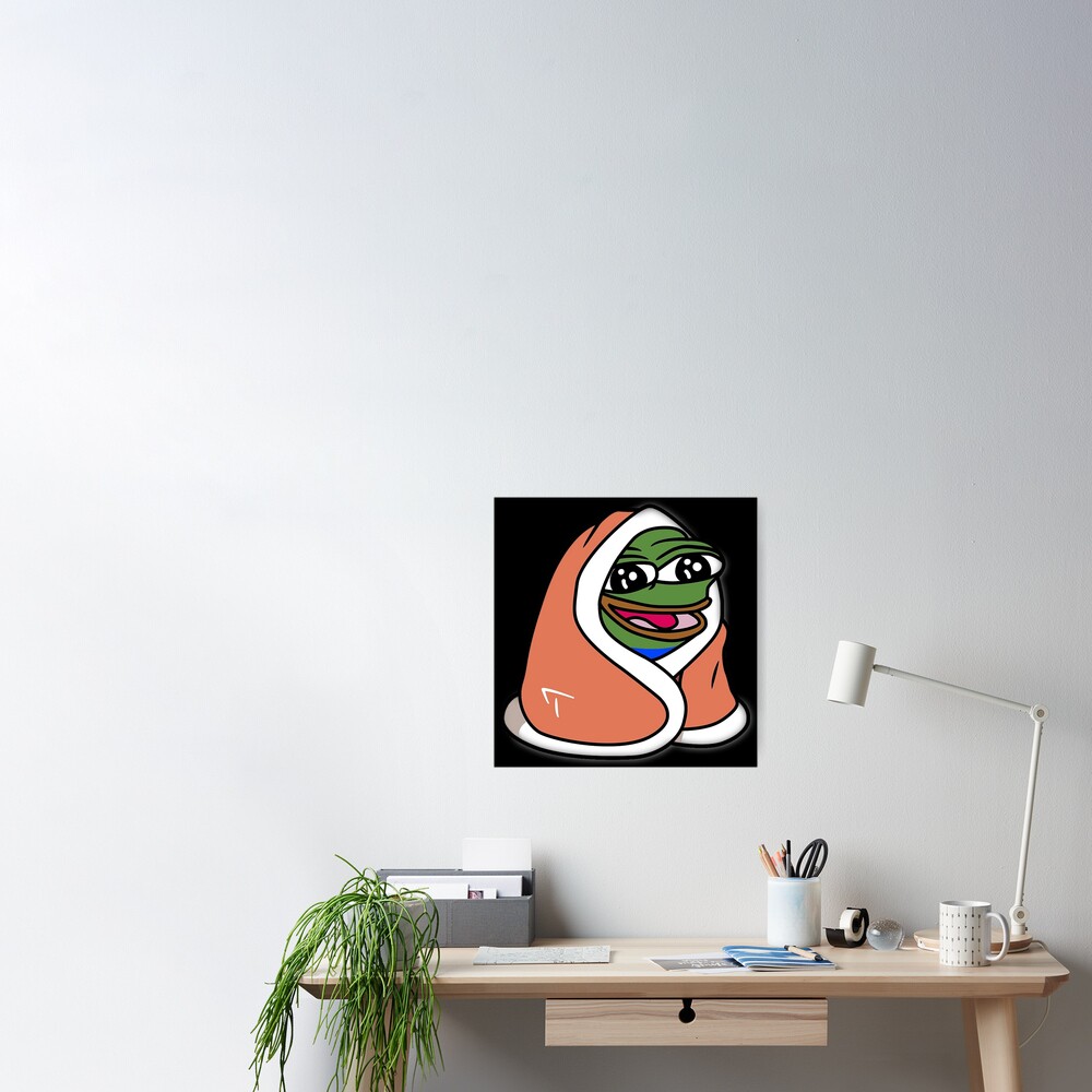 Peepo Blanket - pepeblanket pepega twitch discord frog Art Board