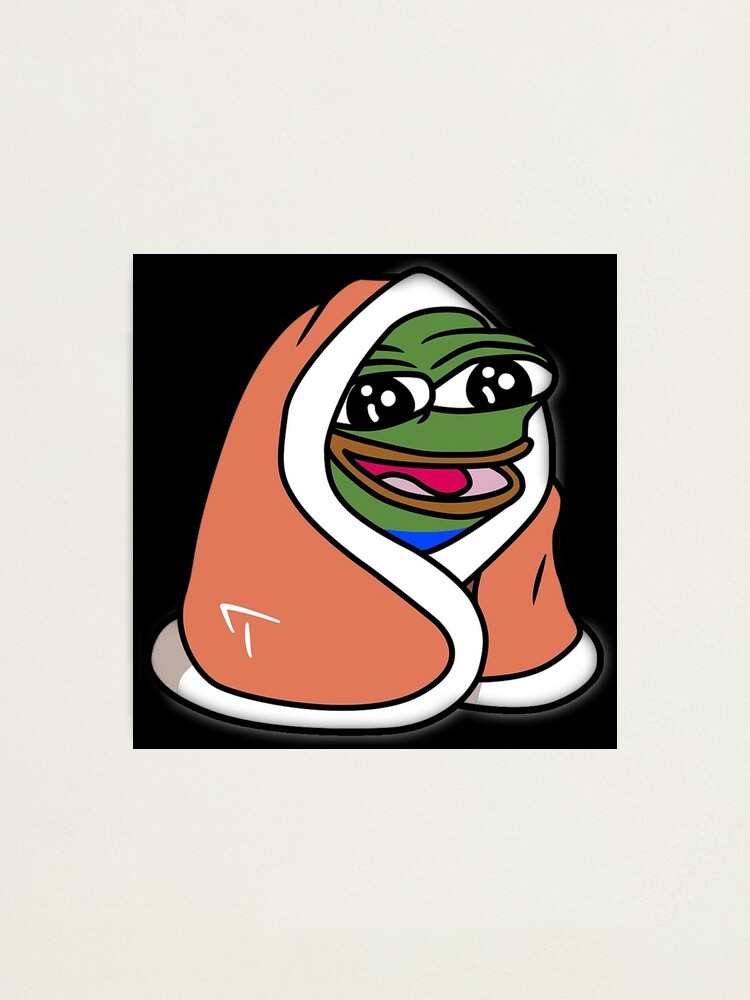 Dark Poggers emote - peepo pepega twitch discord frog Art Board