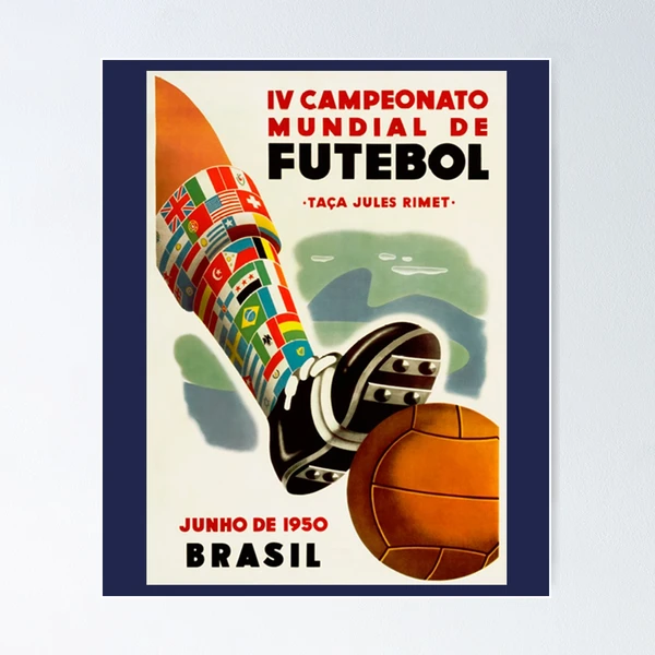 No04 My 1950 Brasil Soccer World Cup poster by Chungkong Art