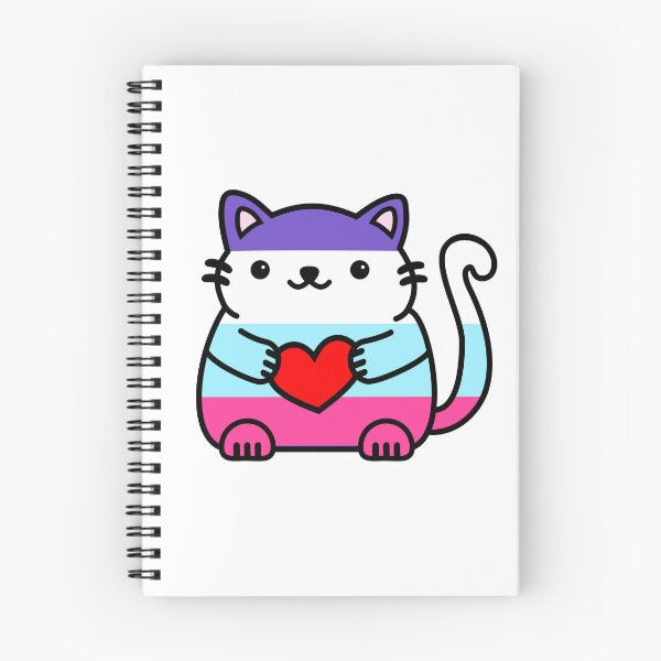 Item preview, Multisexual Pride Flag Kitty designed and sold by ilexdesigns.