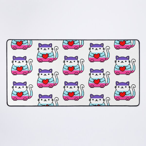 Item preview, Multisexual Pride Flag Kitty designed and sold by ilexdesigns.