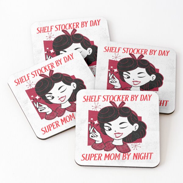 Item preview, Self Stocker By Day Super Mom By Night Essential T-Shirt designed and sold by BestCoolStuff.