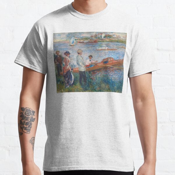 Oarsmen at Chatou Painting by Auguste Renoir Classic T-Shirt