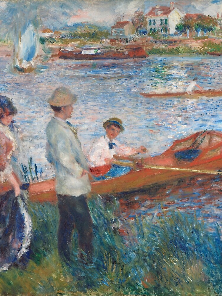 Oarsmen at Chatou Painting by Auguste Renoir by podartist