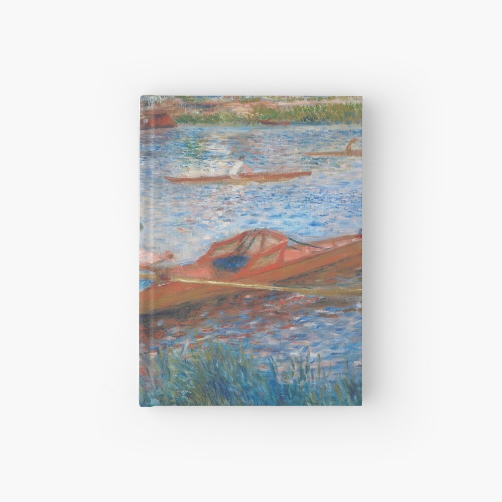 Oarsmen at Chatou Painting by Auguste Renoir Hardcover Journal