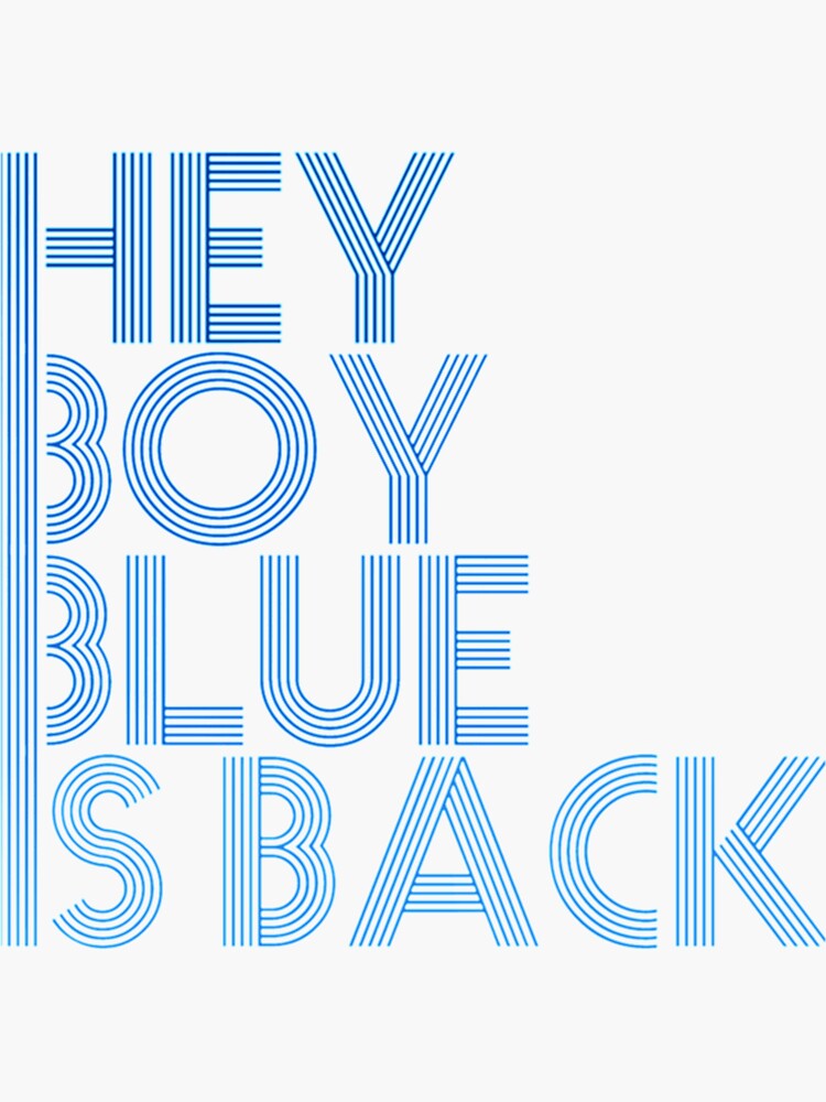 "Boy Blue Is Back ELO " Sticker for Sale by MatthewsTiffany Redbubble