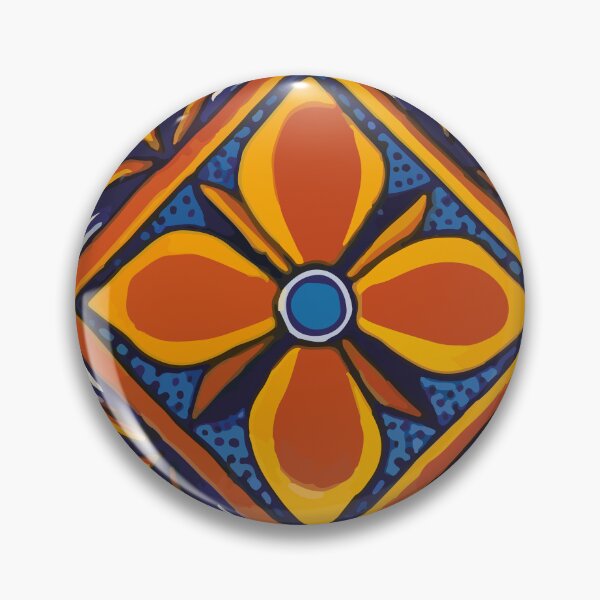 Item preview, Yellow star talavera tile typical hand painted mosaic ceramic designed and sold by T-Mex.