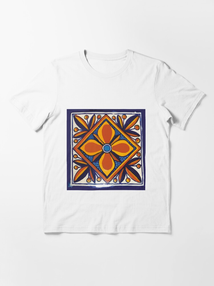 Yellow star talavera tile typical hand painted mosaic ceramic | Essential  T-Shirt
