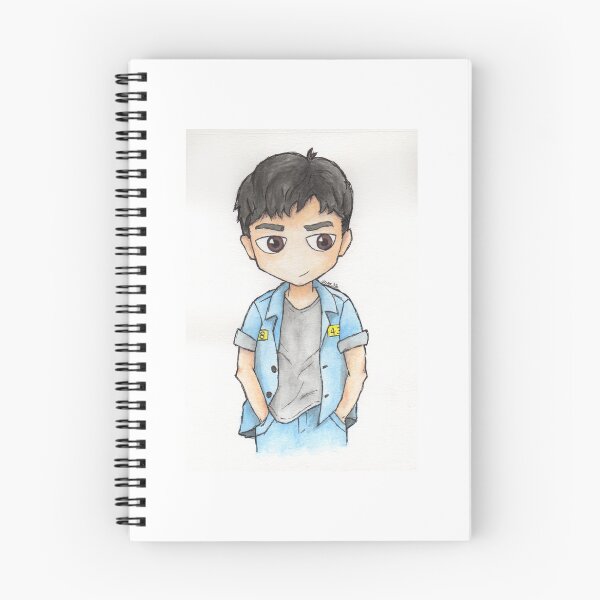 Item preview, Han Chi Won, Watercolor and drawing pen. designed and sold by AilurusDraws.