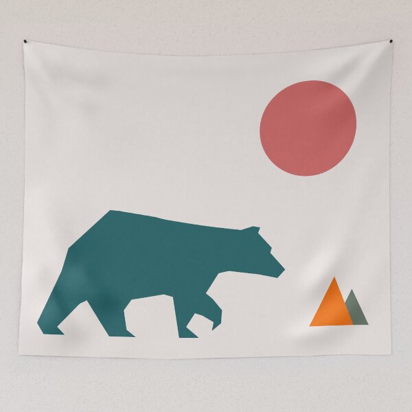 Item preview, Bear walking on mountain designed and sold by Saumik-Z.