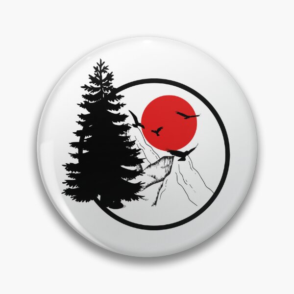 Item preview, mountain and red moon shirt designed and sold by zigo26.