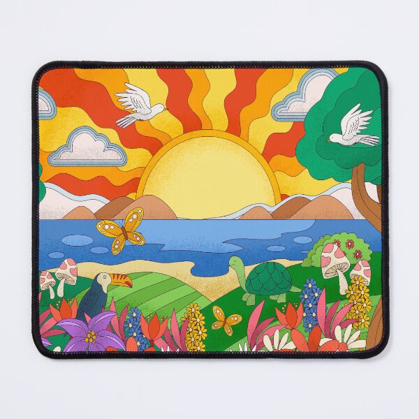 Item preview, Psychedelic vivid landscape inspire designed and sold by SimoCompany.