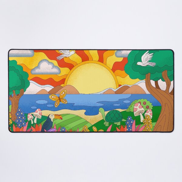 Item preview, Psychedelic vivid landscape inspire designed and sold by SimoCompany.