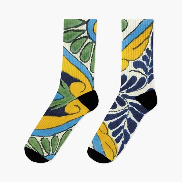 Item preview, Yellow talavera tile abstract yellow azulejo designed and sold by T-Mex.