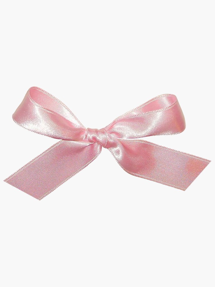 Pink Ribbon Bow Sticker for Sale by ilovetswift222