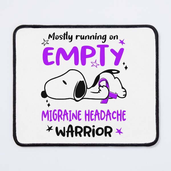 Item preview, Mostly Running on Empty Migraine Headache Warrior designed and sold by Wlsnpeggy.