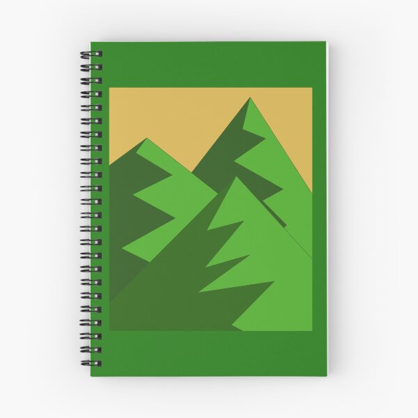 Item preview, Mountains Serene quiet boho modern simple Green designed and sold by Midwest-Goods.