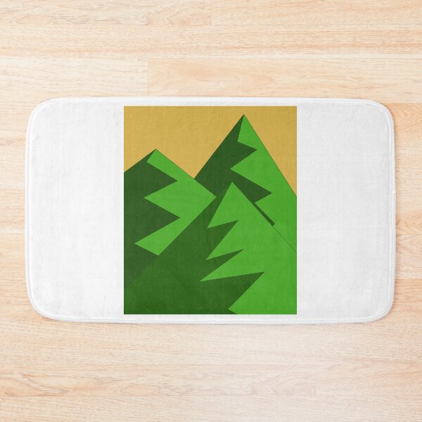 Item preview, Mountains Serene quiet boho modern simple Green designed and sold by Midwest-Goods.