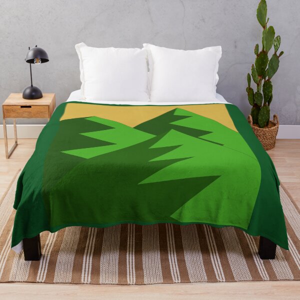Item preview, Mountains Serene quiet boho modern simple Green designed and sold by Midwest-Goods.