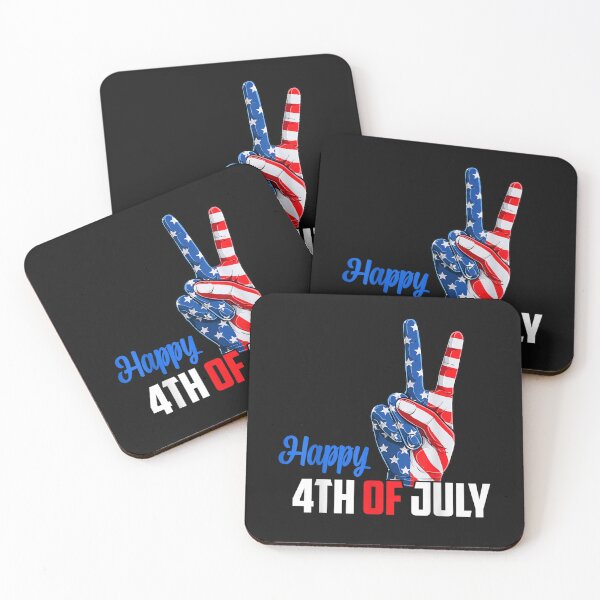 Item preview, Happy 4th of July Peace America Independence Day Patriot USA T-Shirt designed and sold by Kanter-Gabay.