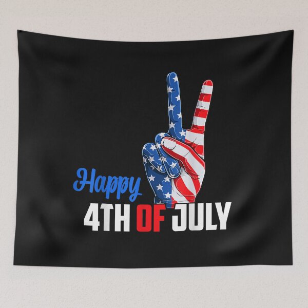 Item preview, Happy 4th of July Peace America Independence Day Patriot USA T-Shirt designed and sold by Kanter-Gabay.