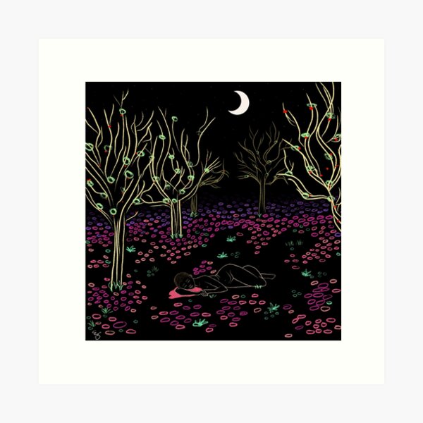 Neon night Art Print