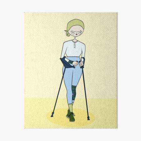 Mujer Caminando Con Muletas Cuerpo PNG ,dibujos Adulto, Rodilla, Seguro PNG  Imagen para Descarga Gratuita