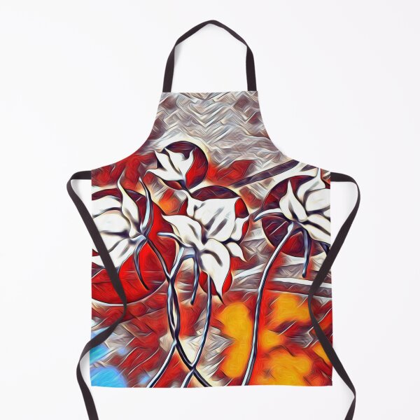 Item preview, Fiery abstract floral painting designed and sold by FGCART.