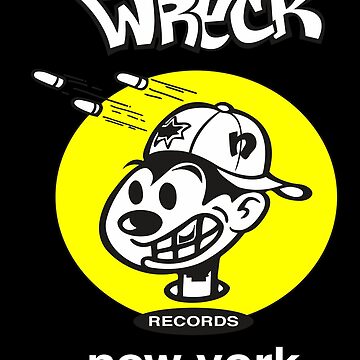 Vintage Wreck Records - yellow logo T-Shirt | Sticker