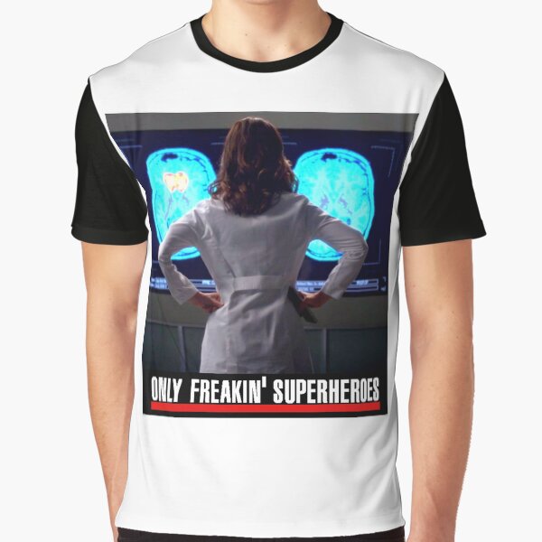 Amelia Shepherd - Only Freakin' Superheroes Graphic T-Shirt