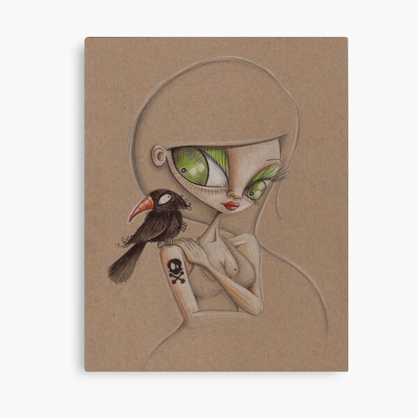 Raven Canvas Print