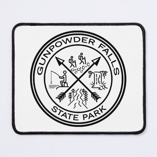 Item preview, Gunpowder Falls State Park Black and White designed and sold by VanyaKar.