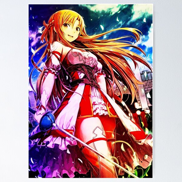 Custom Canvas Art Sword Art Poster Sword Art Online Game Wall