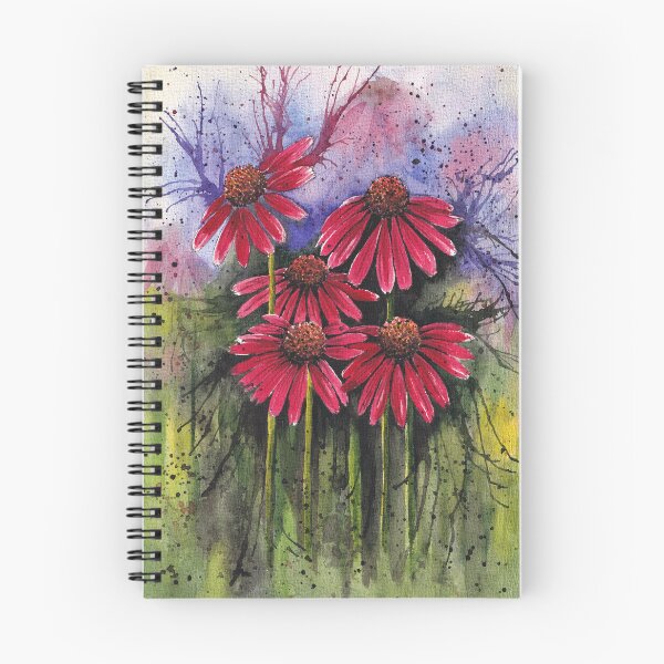 Item preview, Vibrant Coneflowers Watercolour Artwork designed and sold by Oirabot.
