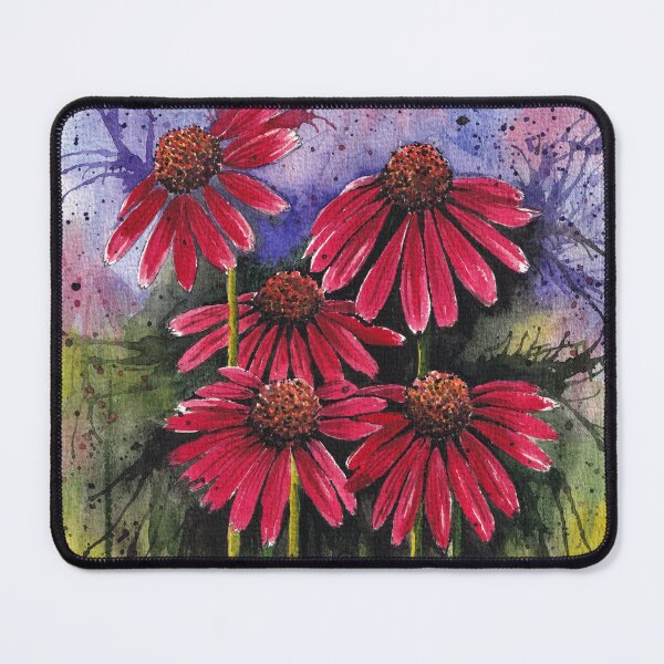 Item preview, Vibrant Coneflowers Watercolour Artwork designed and sold by Oirabot.