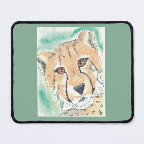 Item preview, cheetah cub with crossed eyes designed and sold by CrittersByLola.